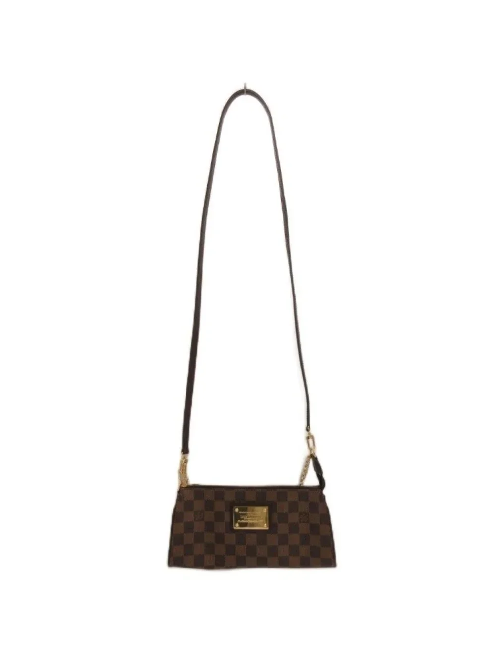 Louis Vuitton Damier Chain Shoulder Bag 2-Way Brown